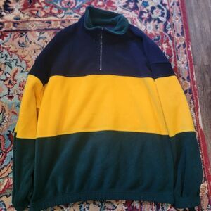 90s multicoloured quarter zip sweatshirt Club Room Size L